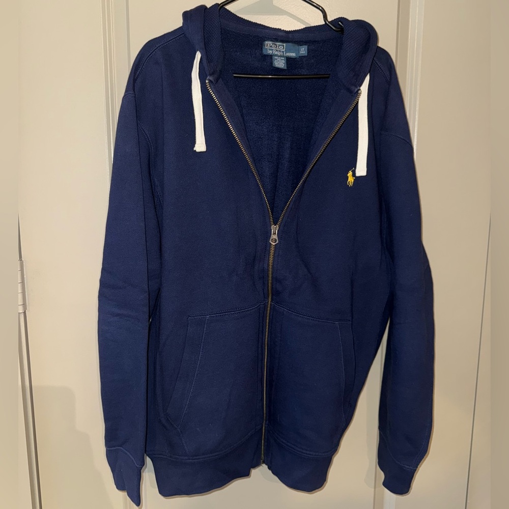 Polo Ralph Lauren Fleece Full-Zip Hoodie (Size Large Tall)